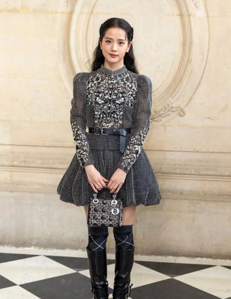 4. Jisoo at Dior – Haute Couture Tweed Moment