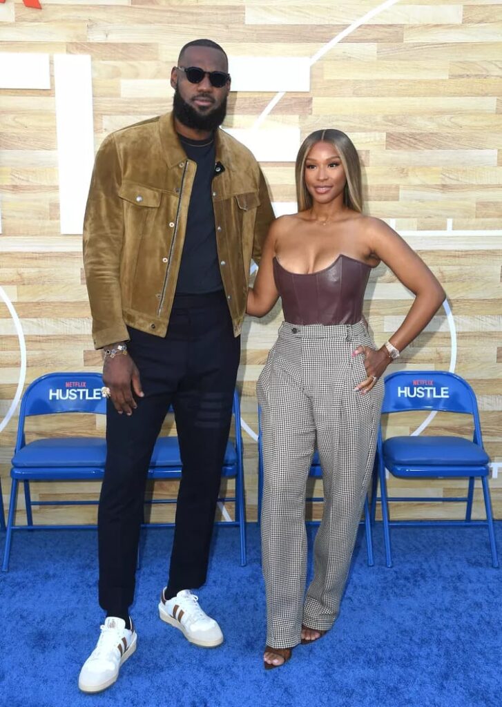 9. "Hustle" Premiere 2022 – Leather and Houndstooth