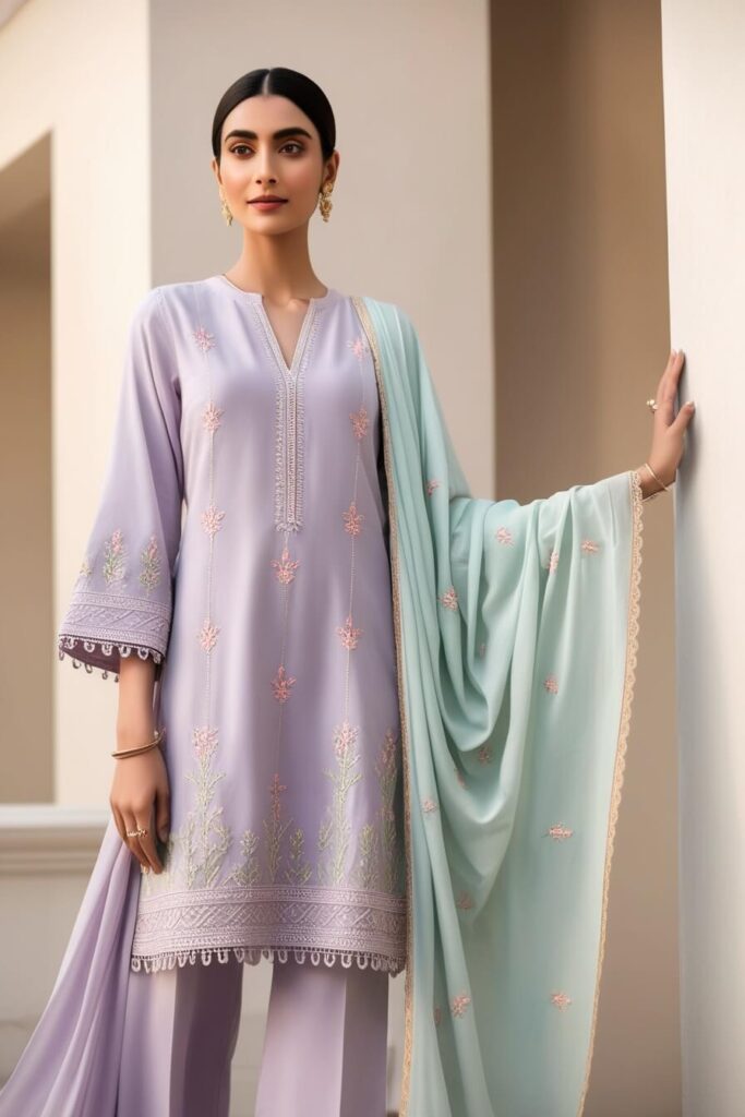 1. Pastel Palettes and Minimal Embroidery