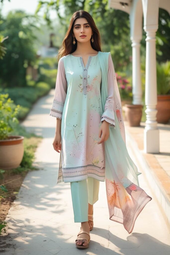 Casual Lawn Suits