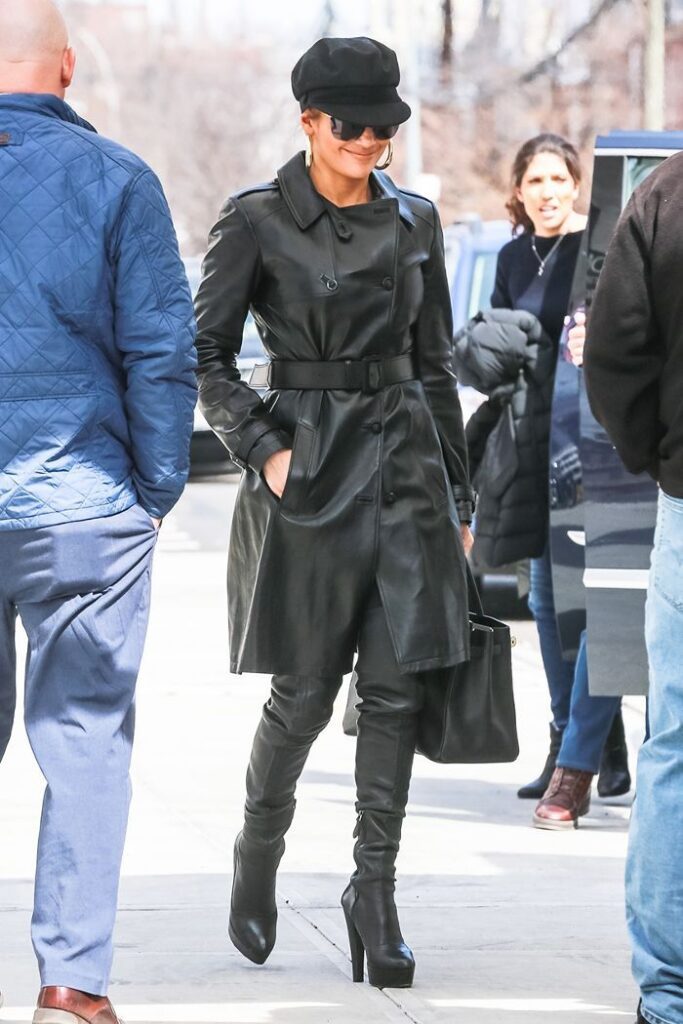 3. Head-to-Toe Leather Confidence