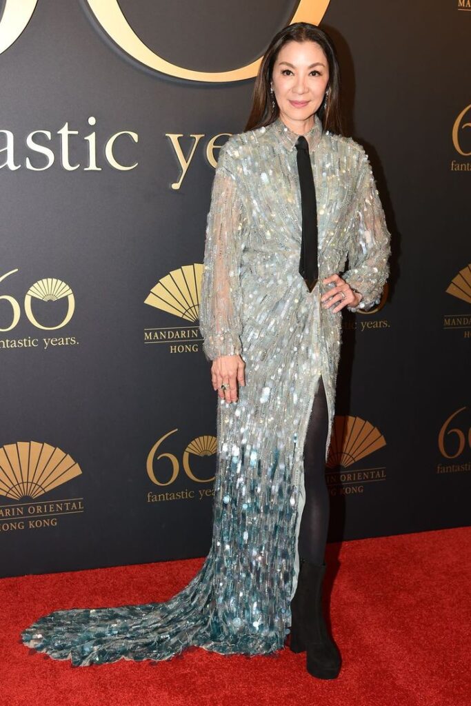 Michelle Yeoh Fashion in Power Suits and Minimalism